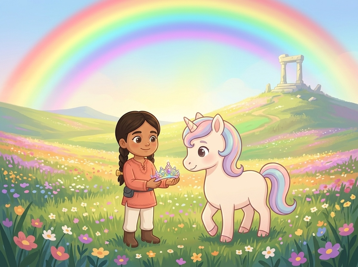 Minha and the Rainbow Crown
